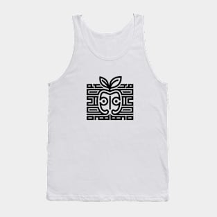 Robotic Apple (Black) Tank Top